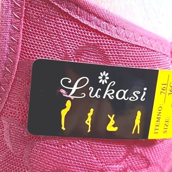 Lukasi Lace Demi Bra, Lightly Padded, Full Coverage, Pink, Size 36C, NWT - Picture 9 of 11